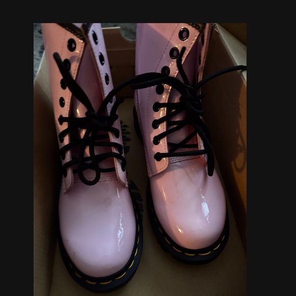 Doc Martens Pale Pink Boots - Picture 4 of 4